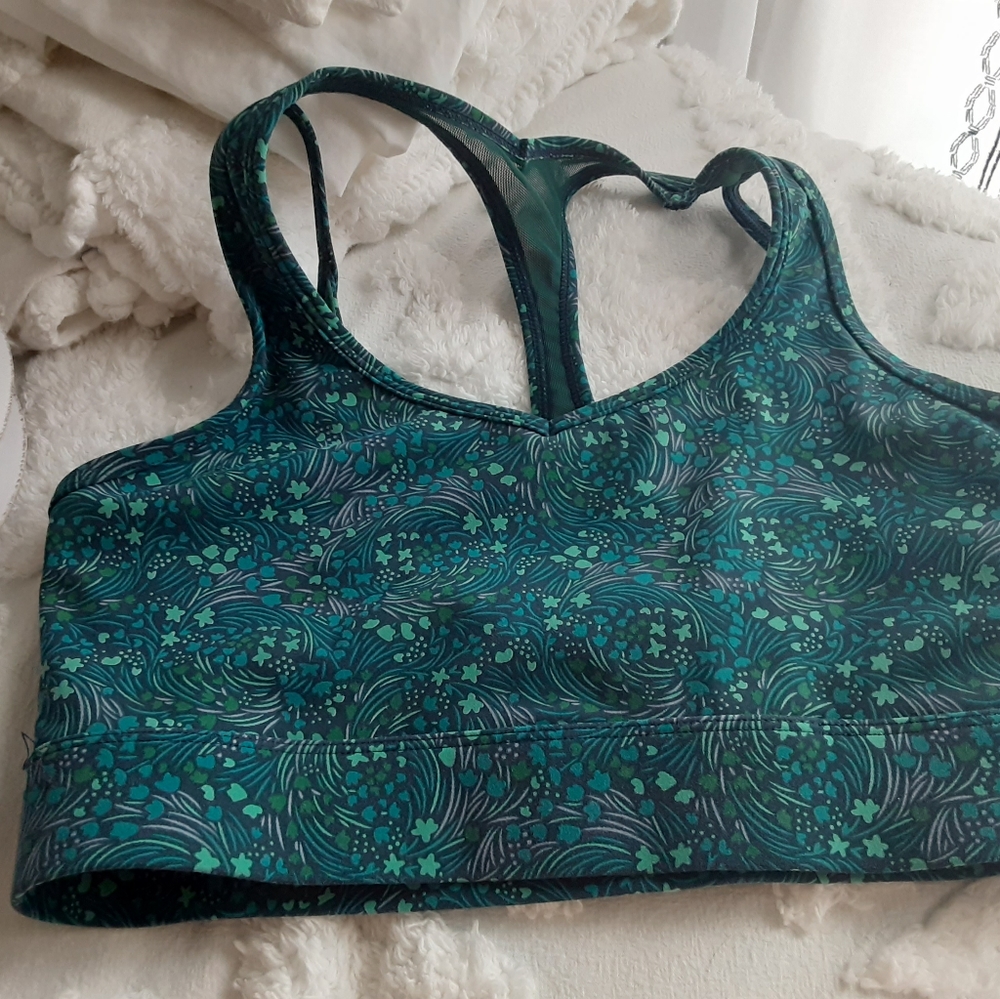 Zyia small sprig blossom layered luxe sportsbra